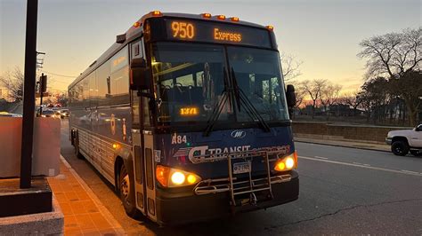 CTTransit On Board 2010 MCI D4500CT A84 On The 950 Express Bus