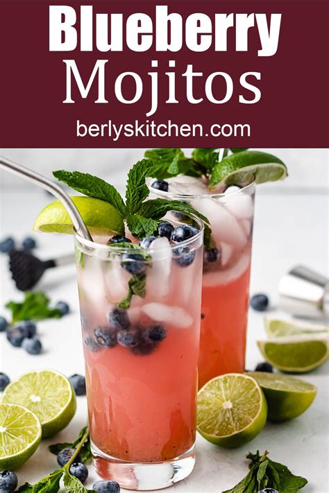 Blueberry Mojito Recipe Blueberry Mojito Blueberry Blueberry Mint