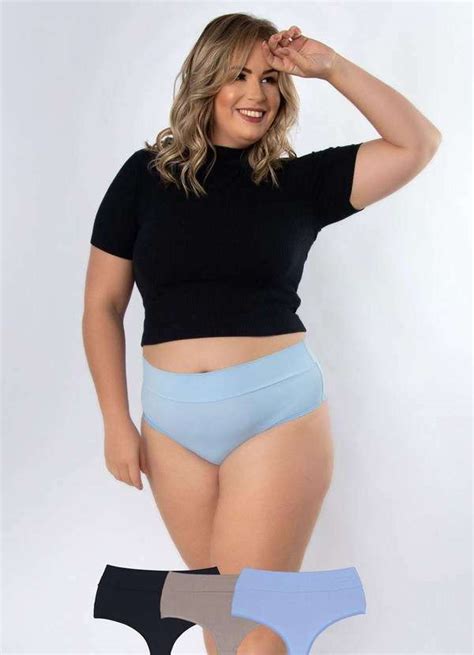 Kit Calcinhas Amorosa Plus Size Microfibra Fio Duplo Multicores Concept Lingerie Oficial