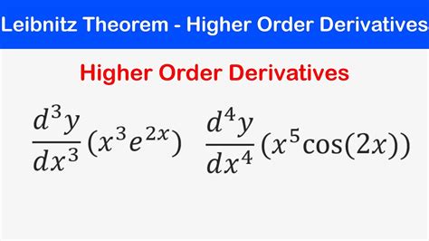 🔶30 Leibnitz Theorem Higher Order Derivatives Youtube