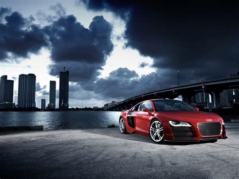 Audi R8 Wallpaper 1920x1080 Black