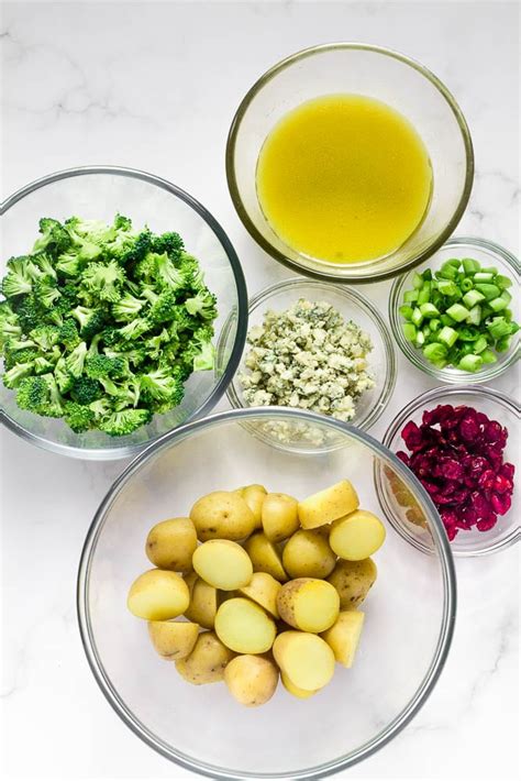 Broccoli Potato Salad With Blue Cheese Happy Veggie Kitchen