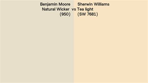 Benjamin Moore Natural Wicker Vs Sherwin Williams Tea Light Sw