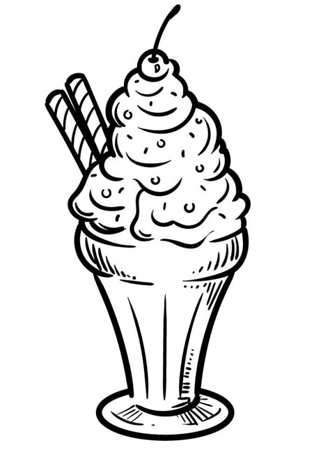 Summer Ice Cream Coloring Page Free Printable Coloring Pages For Kids