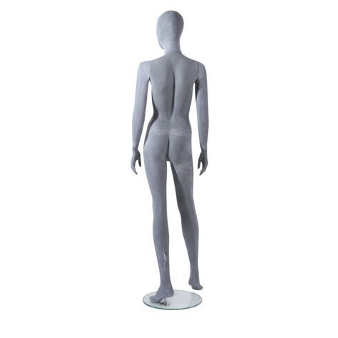 Mannequin Vitrine Femme Gris