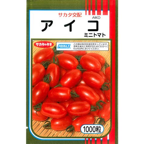 【楽天市場】【サカタのタネ公式】 ミニトマト アイコ 野菜 種 プライマックス約1000粒 大袋 春まき サカタ交配 簡単 育てやすい