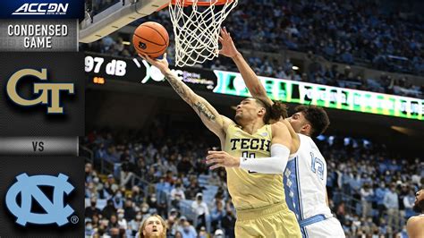 Georgia Tech Vs North Carolina Condensed Game 2021 22 ACC Mens