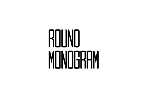 Round Monogram Font - Free Font Download