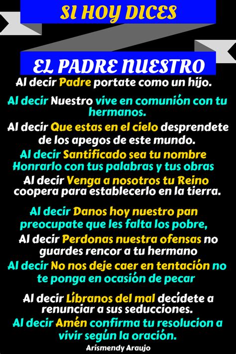 Padre Nuestro Que EstÁs En Los Cielos