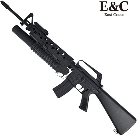 Eandc M16 Gel Blaster With M203 Grenade Launcher Ec 703 Black X