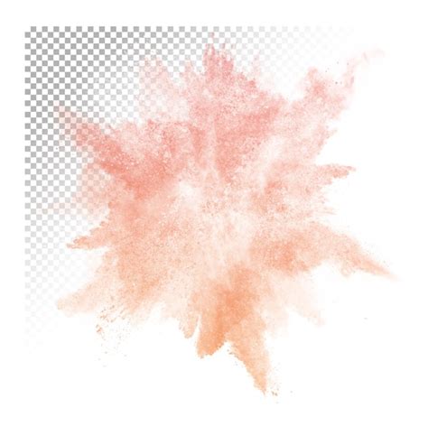 Um Respingo De Tinta Rosa E Laranja Em Um Fundo Transparente PSD Premium