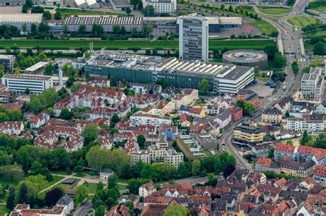 Luftaufnahme Offenburg Stadtansicht Vom Innenstadtbereich Mit Burda