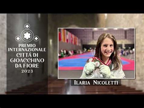 Ilaria Nicoletti Premio Internazionale Citt Di Gioacchino Da Fiore