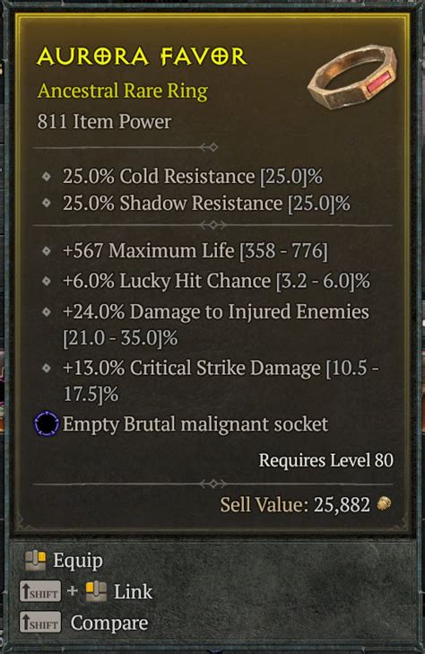 811 Ip 3 4 Ring Life Lucky Crit Dmg Topic D2jsp