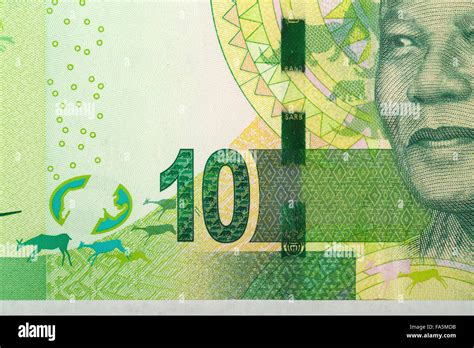 Detail Of Rand Banknote South African Rands Is The National Currency