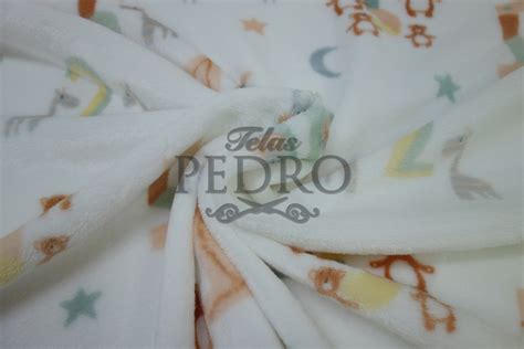 Tejido Coral o Coralina estampada Números Telas Pedro