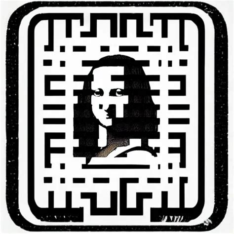 A Qr Code Pattern That Looks Like Mona Lisa Stable Diffusion