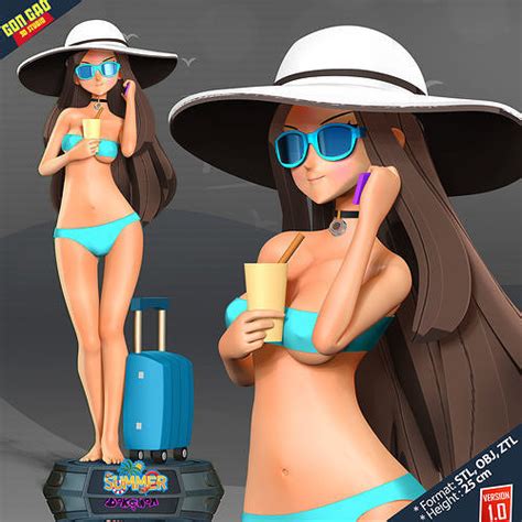Beauty Bikini D Model D Printable CGTrader