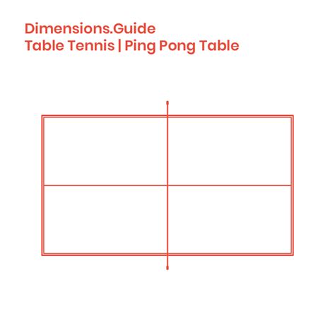 Table Tennis Tables Dimensions & Drawings | Dimensions.com