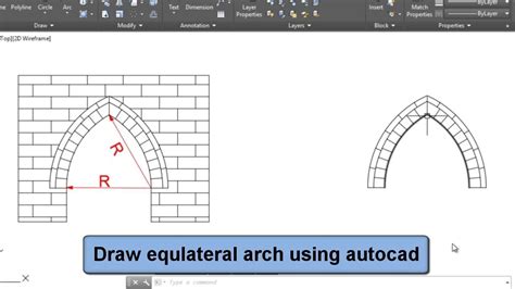 Draw Equlateral Arch Youtube