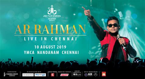 Ar Rahman Live Concert In Chennai Buy Tickets At