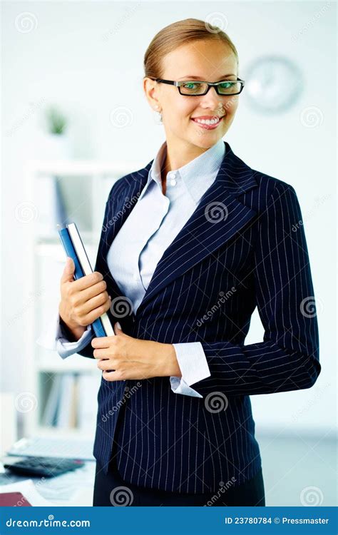 Accountant Stock Photo Image Of Handbook Happy Attractive 23780784