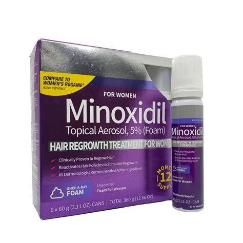 Minoxidil Kirkland Espuma Para Mujer 5 Packs Minoxidil Store Colombia