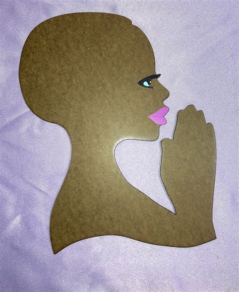 The Praying Diva Silhouette Etsy