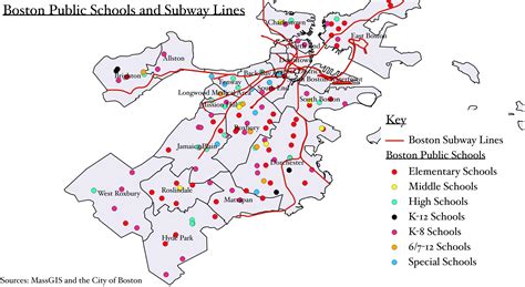 Boston Public Schools and Subway Lines Map-created myself, feedback ...