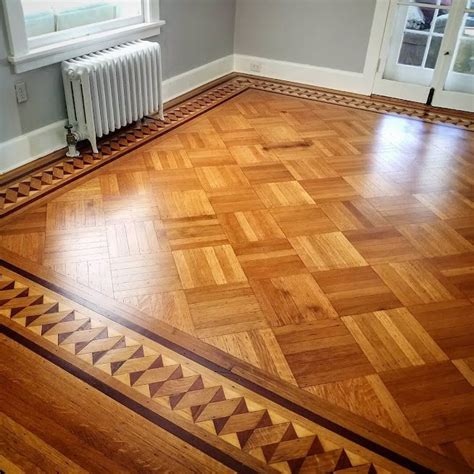 Hardwood Floor Borders Medallions Inlays In Parquet Flooring