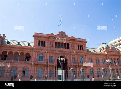 Casa Rosada Pink House Presidential Palace Of Argentina May Square