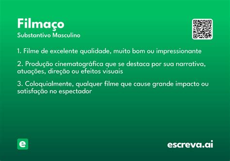 Filmaço Ou Filmaço - Filmaço - Significado e Sinônimo - escreva.ai