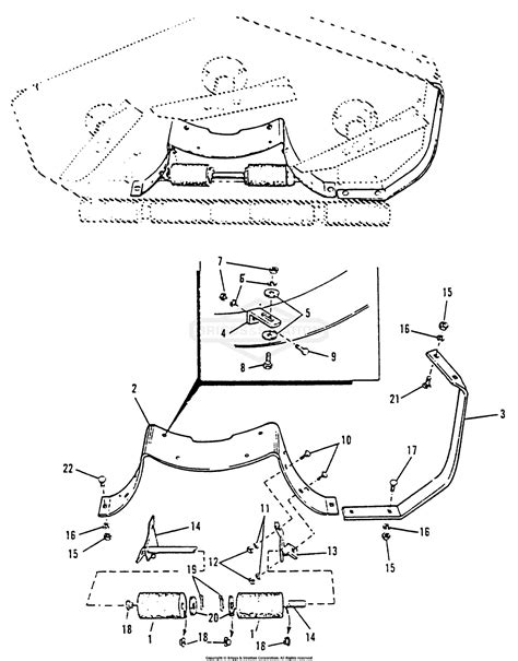 Simplicity 990784 42 Rotary Mower Parts Diagram For Mower Underside