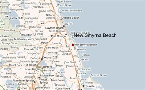 Map Of New Smyrna Beach Florida - Xenia Karoline