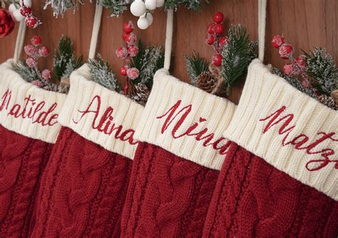 Christmas Stockings With Name Christmas Stockings - Etsy