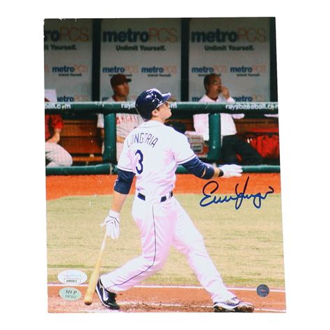 Evan Longoria Signed Rays 8x10 Photo JSA Pristine Auction