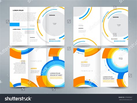 Business Brochure Set Design Template Folder Stock Vector (Royalty Free ...