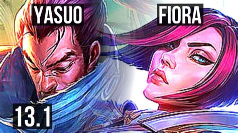 Yasuo Vs Fiora Top M Mastery Games Solo Kills