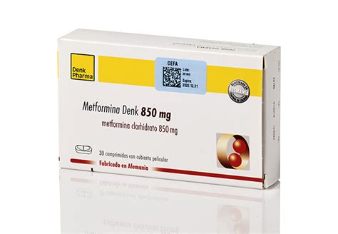 METFORMINA DENK 850MG 30 TABLETA Distribuidor De DENK PHARMA