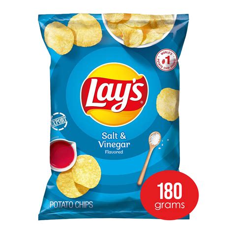 LAYS Salt and Vinegar Chips - 180g| BargainMart