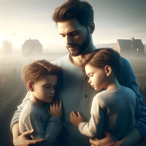 A Father And His Children Background, Father And Daughter, Father Day