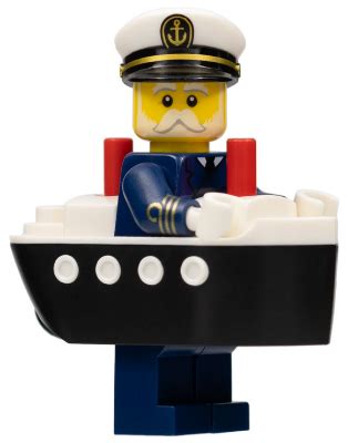 Minifigure Col407 Ferry Captain Series 23 Minifigure Only Without