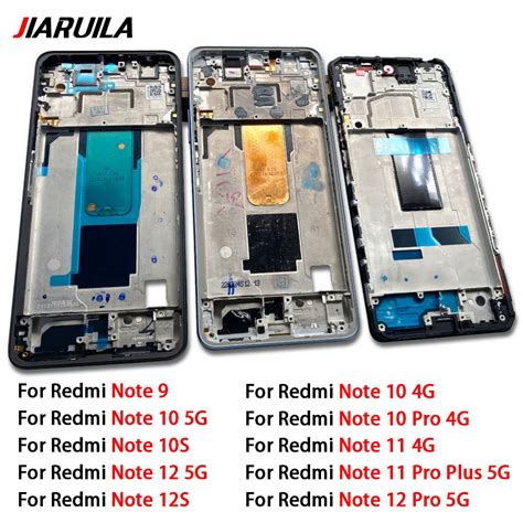 New Metal Middle Frame For Xiaomi Redmi Note 9 10S 10 11 Pro Plus 12S