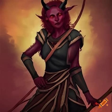 A Dragon Age Inquisition Tarot Card Of A Tiefling On Craiyon