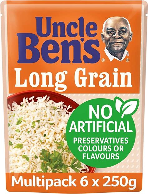 Uncle Bens Long Grain Microwave Rice G Pack Of Amazon Co Uk