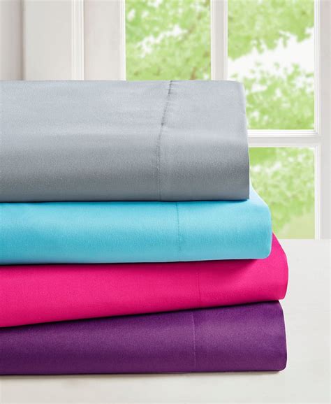 Intelligent Design Microfiber 4 Pc Twin Sheet Set With Side Storage