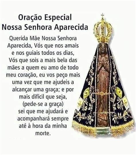 Oração De Nossa Senhora Aparecida Para Imprimir Braincp