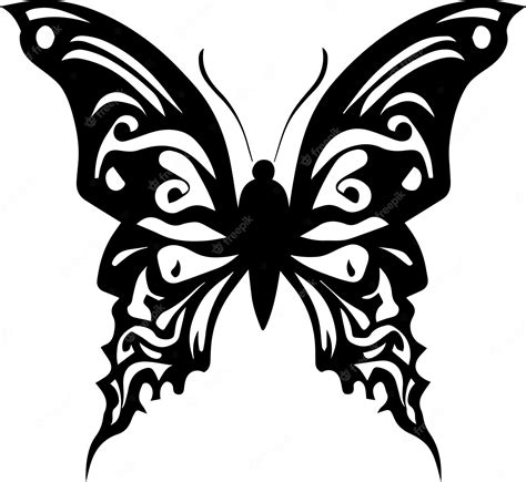 Premium Vector Butterfly Vector Tattoo Illustration