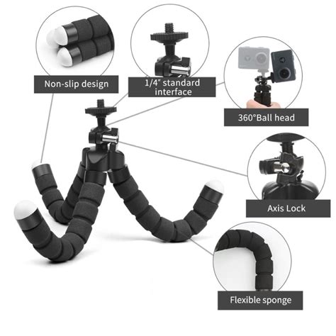 Phone Tripod Universal Mount for iPhone, Samsung phones, Smartphones ...