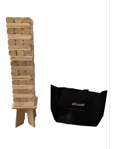 Jenga Gigante Madera Piezas Yenga Juego De Mesa Familiar